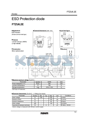 FTZU6.2E_08 datasheet - ESD Protection diode