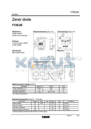 FTZ6.8E_08 datasheet - Zener diode