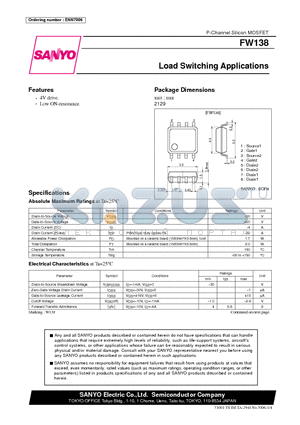 FW138 datasheet - Load Switching Applications