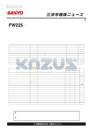 FW225 datasheet - FW225