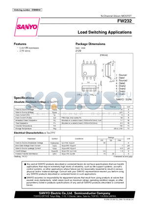 FW232 datasheet - Load Switching Applications
