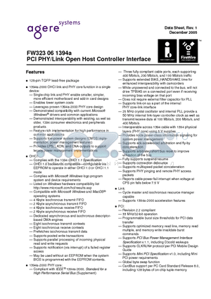 FW323061394A datasheet - PCI PHY/Link Open Host Controller Interface