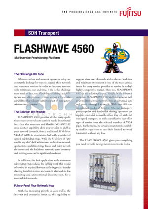 FW4560 datasheet - Multiservice Provisioning Platform