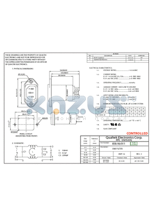 858-06/011 datasheet - EMI FILTER