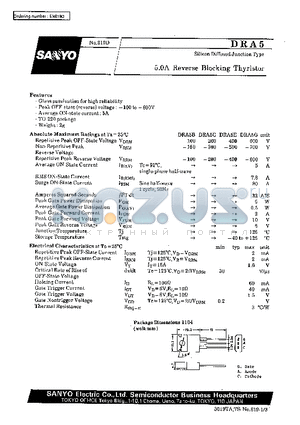 DRA5 datasheet - 5.0A Reverse Blocking Thyristor