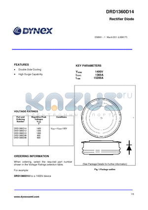 DRD1360D14 datasheet - Rectifier Diode