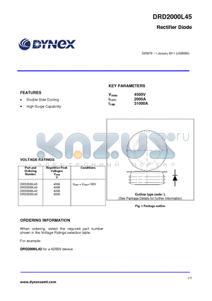 DRD2000L44 datasheet - Rectifier Diode