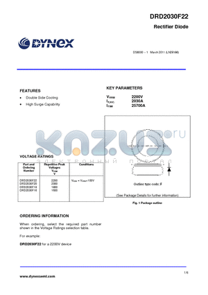 DRD2030F20 datasheet - Rectifier Diode