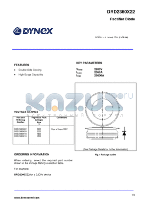 DRD2360X20 datasheet - Rectifier Diode