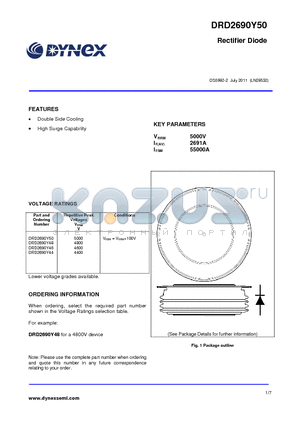 DRD2690Y48 datasheet - Rectifier Diode