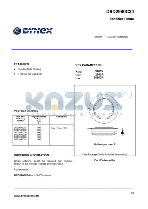 DRD2980C34 datasheet - Rectifier Diode