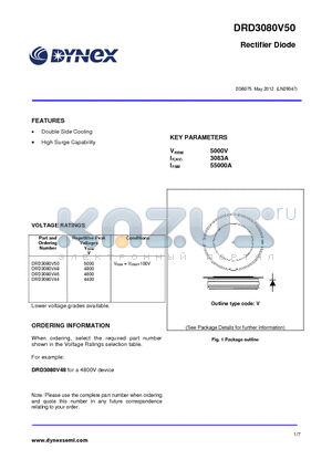 DRD3080V44 datasheet - Rectifier Diode