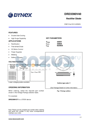 DRD3390V36 datasheet - Rectifier Diode