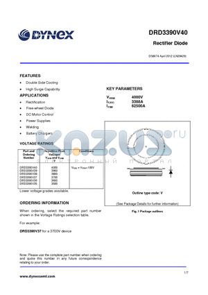 DRD3390V40 datasheet - Rectifier Diode