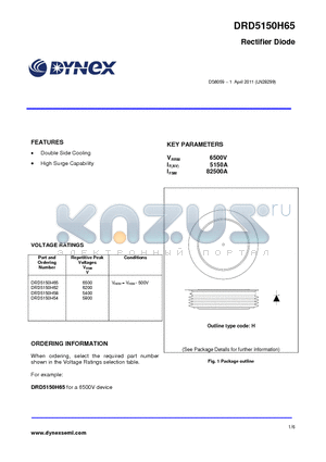 DRD5150H58 datasheet - Rectifier Diode