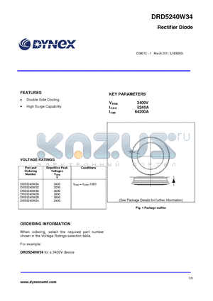 DRD5240W26 datasheet - Rectifier Diode