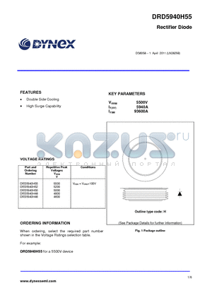 DRD5940H55 datasheet - Rectifier Diode