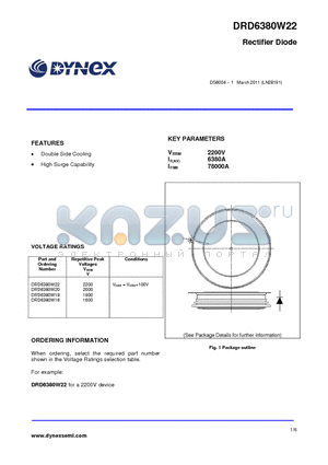 DRD6380W20 datasheet - Rectifier Diode