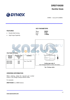 DRD710G50 datasheet - Rectifier Diode