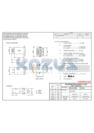 860-02-006 datasheet - EMI FILTER