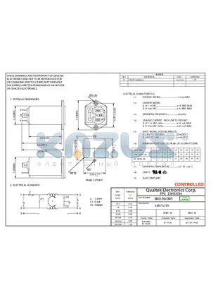 860-06-005 datasheet - EMI FILTER