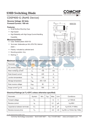 CDSP400-G datasheet - SMD Switching Diode