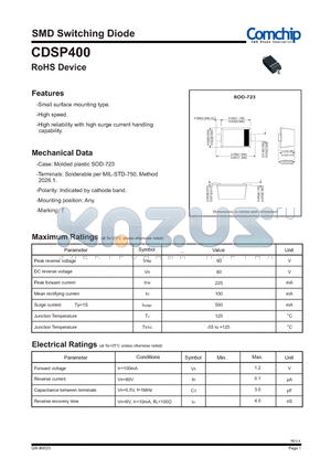 CDSP400_12 datasheet - SMD Switching Diode