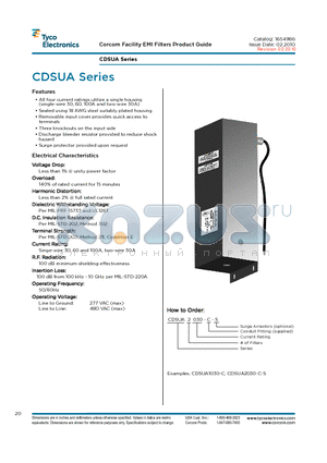 CDSUA1060-C datasheet - CDSUA Series