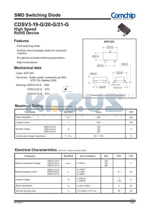 CDSV3-20-G datasheet - SMD Switching Diode