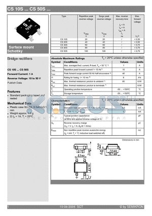 CS40S datasheet - Bridge rectifiers