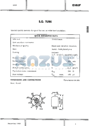 E180F datasheet - S.Q.TUBE