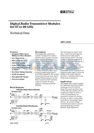 DRT1-3823 datasheet - Digital Radio Transmitter Modules for 37 to 40 GHz