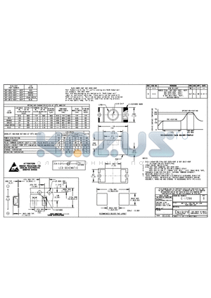 597-3021-402F datasheet - SMT LED, 1206 PKG. W/ LENS RoHS COMPLIANT