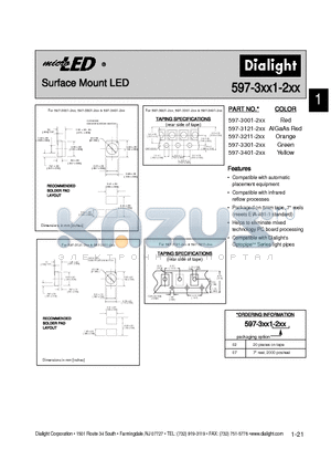 597-3121-207 datasheet - Surface Mount LED