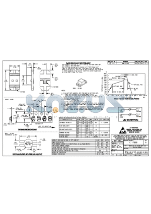 597-7783-607F datasheet - RED/BLUE BI-COLOR SMT LED REVERSE MOUNT