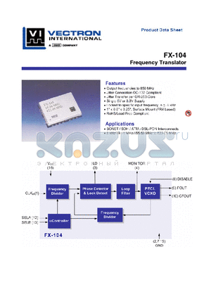 FX-104_07 datasheet - Frequency Translator