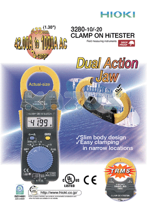 3280-10 datasheet - CLAMP ON HiTESTER