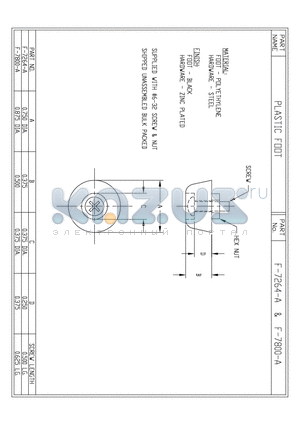 F-7264-A datasheet - PLASTIC FOOT