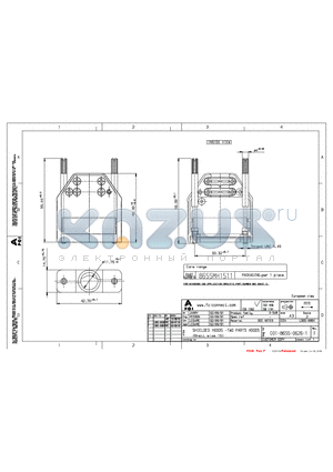 8655MH1501 datasheet - SHIELDED HOODS - TWO PART HOODS