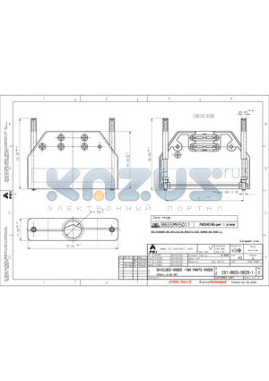 8655MH5001 datasheet - SHIELDED HOOD5 - TWO PARTS HOODS