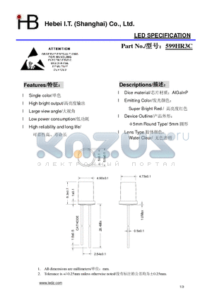 599HR3C datasheet - LED