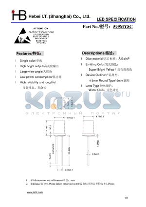 599MY8C datasheet - LED