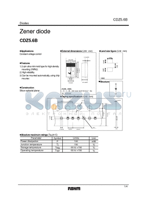 CDZ5.6B_08 datasheet - Zener diode
