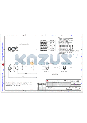 8656350067LF datasheet - CRIMP PIN