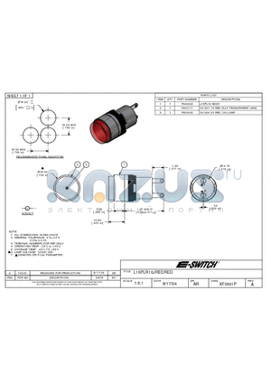 F040003 datasheet - L16PLR10JREDRED