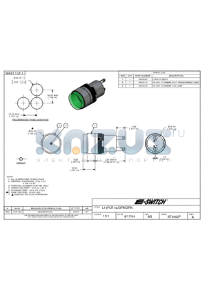 F050112 datasheet - L16PLR10JGRNGRN