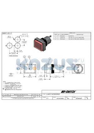 F050204 datasheet - L16PLT10FREDRED