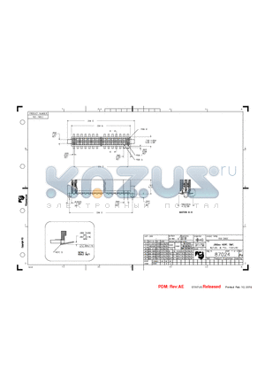 87024-605 datasheet - HOUSING MATERIAL: LCP GLASS FILLED FLAME RETARDANT PER UL 94V-0