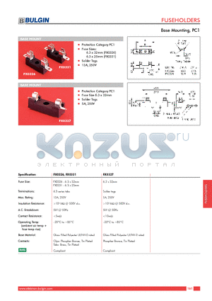 FX0326 datasheet - Base Mounting, PC1