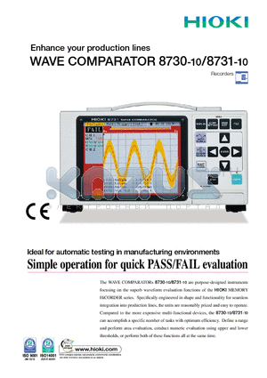 8730-10 datasheet - WAVE COMPARATOR
